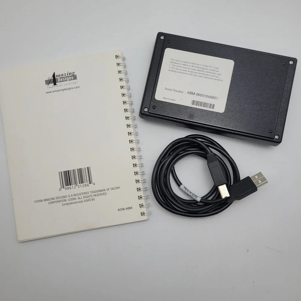 Amazing Box MAX Embroidery Designs Converter Box USB Cable No Memory Card Or CD